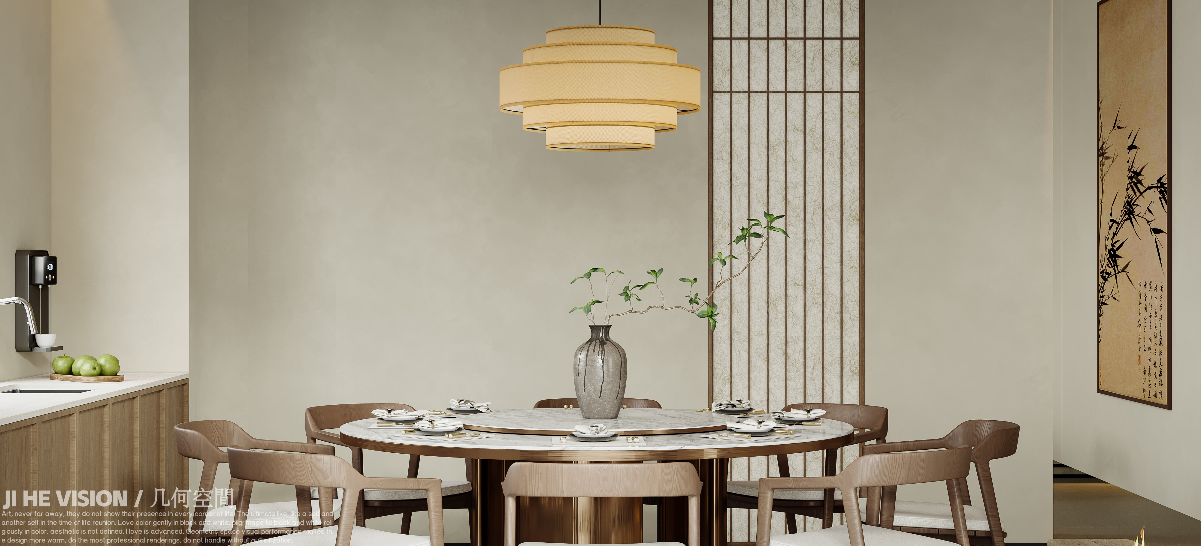 几何空间视觉表现 | 悠然南山别墅宋式美学空间（3）-6