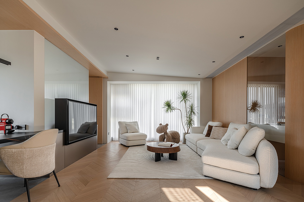 暖色原木风 · 义乌蒲荷花苑住宅设计-2