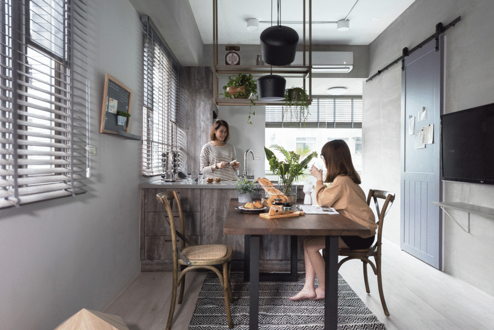 现代工业风 31㎡住宅，寓子设计诠释水泥墙与木质的完美融合-0