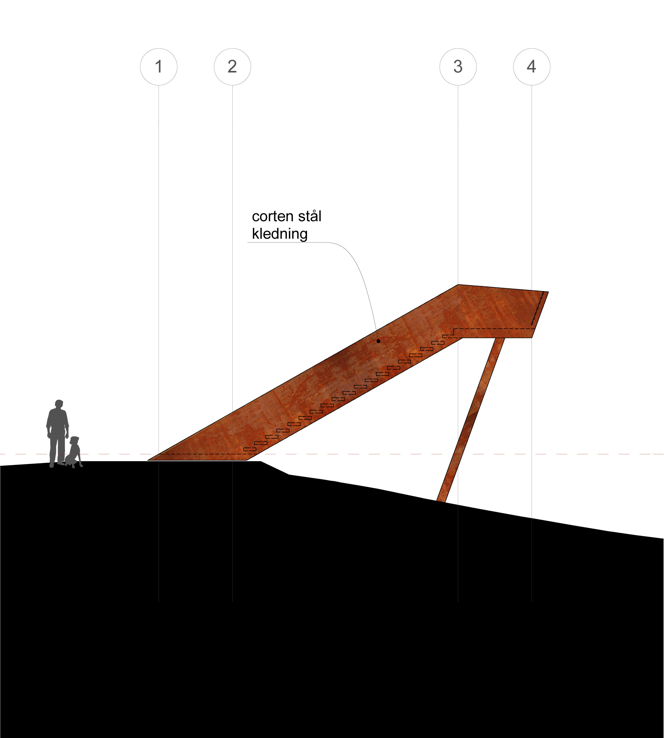 挪威斯托克 Sti For Øye 雕塑公园中的森林楼梯 / Saunders Architecture-23