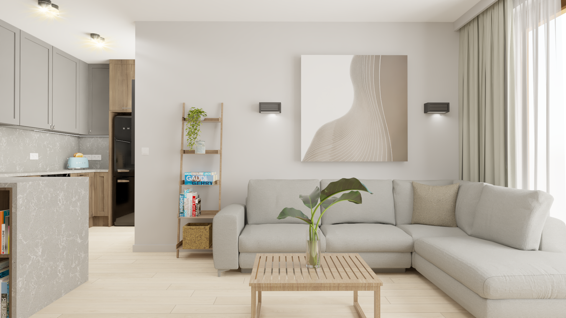 Apartment design, 60m2-4