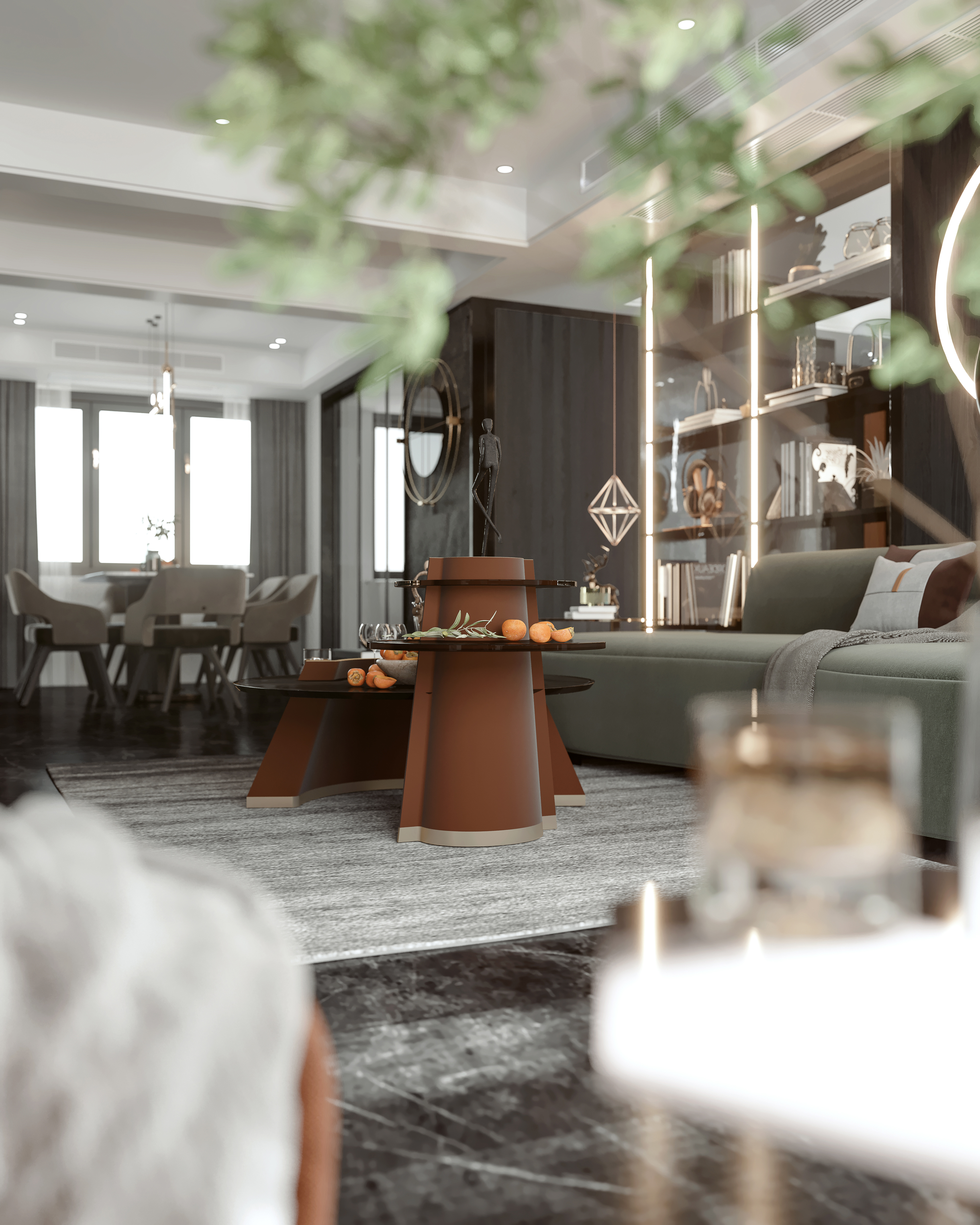 现代黑白灰，3Dmax、VR、PS 打造的空间艺术-10