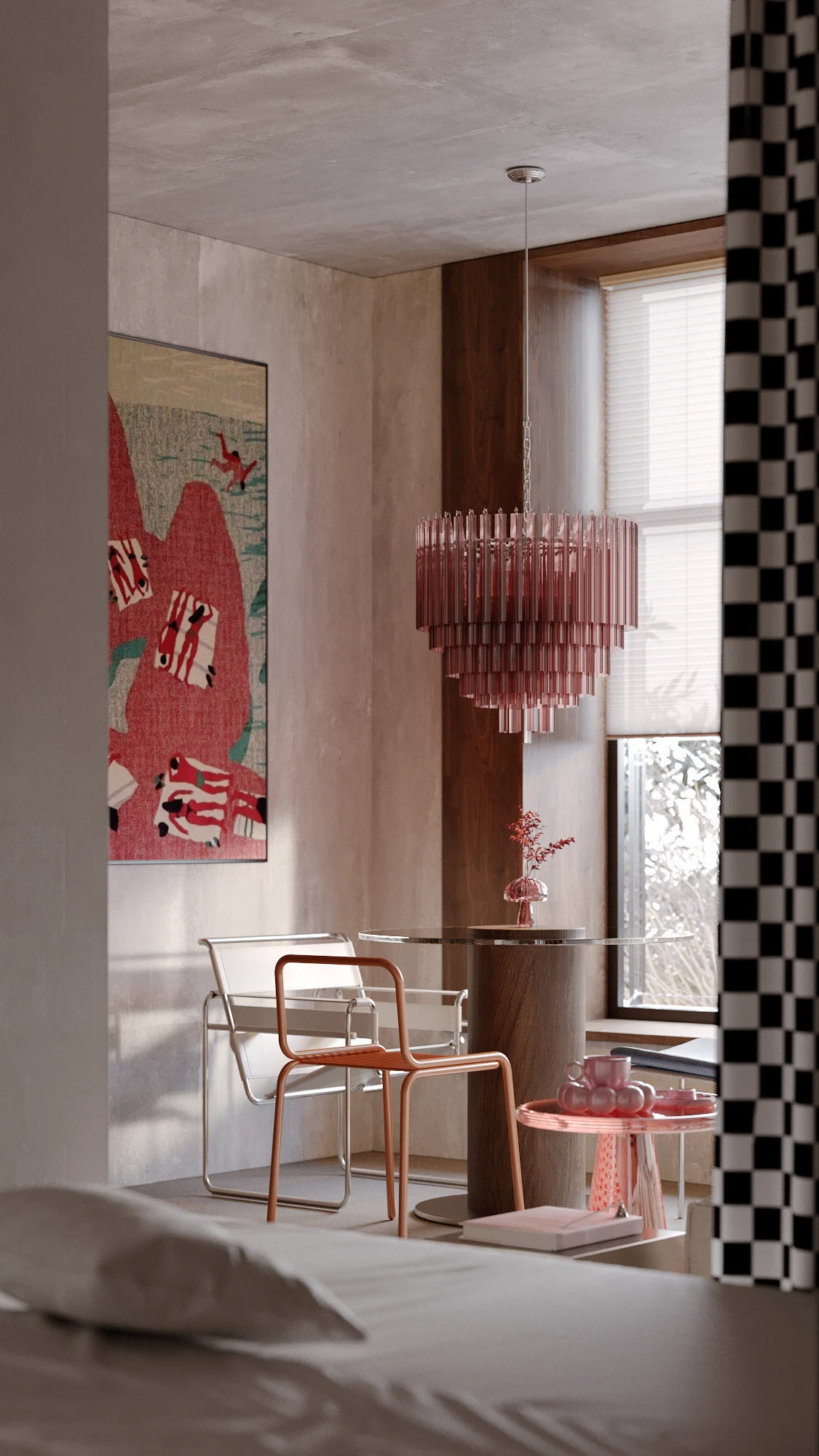 34㎡一室户粉色调温馨公寓丨Oli Moskalets-25