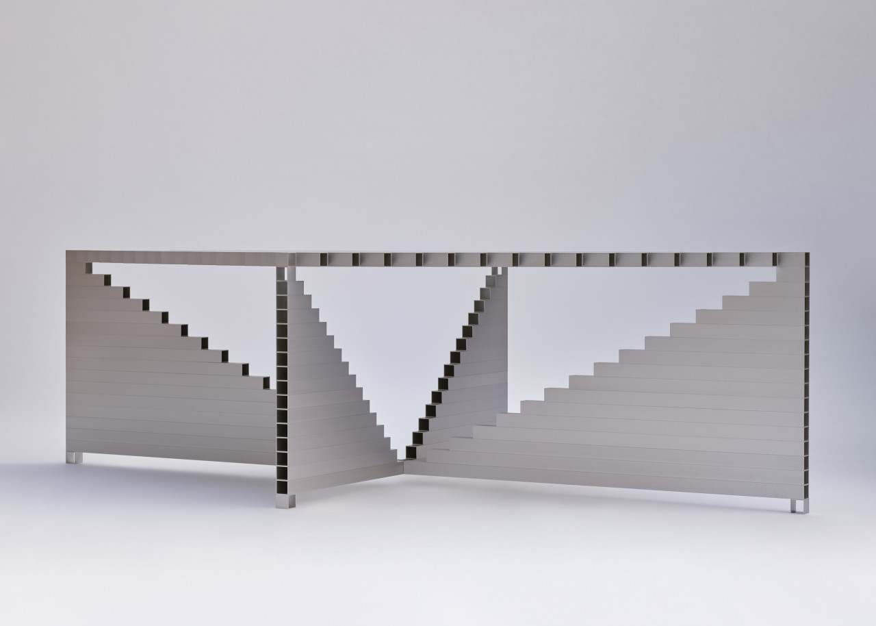 RM I Table | Joseph Smolenicky 设计的悬浮式方管餐桌-2