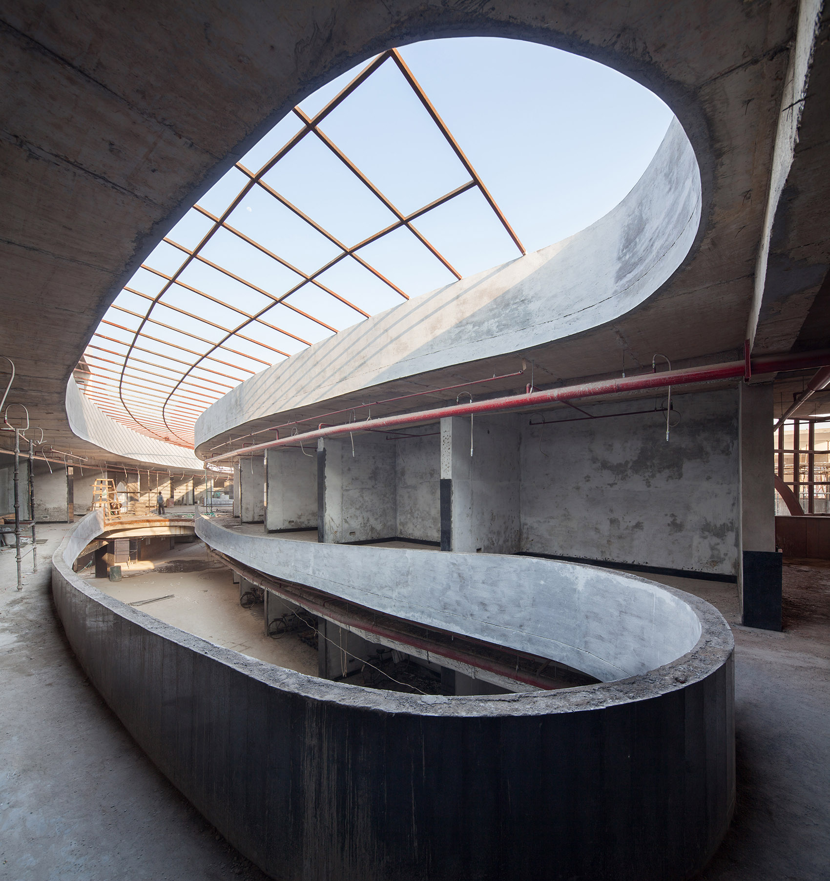 印度红拱螺旋城市市集-Avadh Shilpgram / Archohm Consults-53