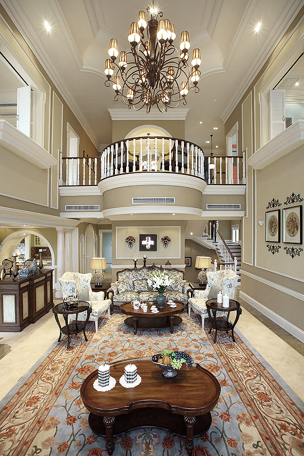 法式简约家装别墅样板房-28