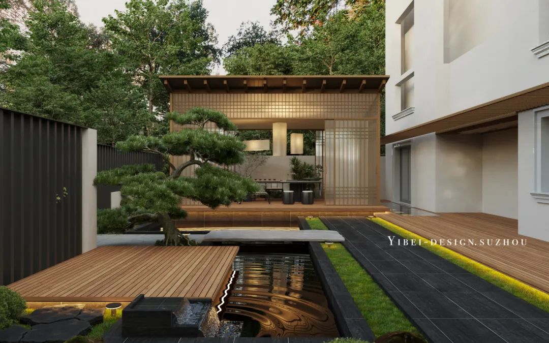 把自然装进家里,庭院设计丨中国苏州丨YIBEI DESIGN-12