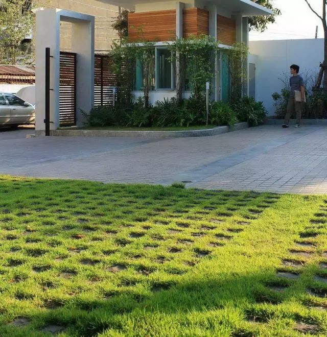 创意铺装设计，草坪与硬质材料的美妙融合-33