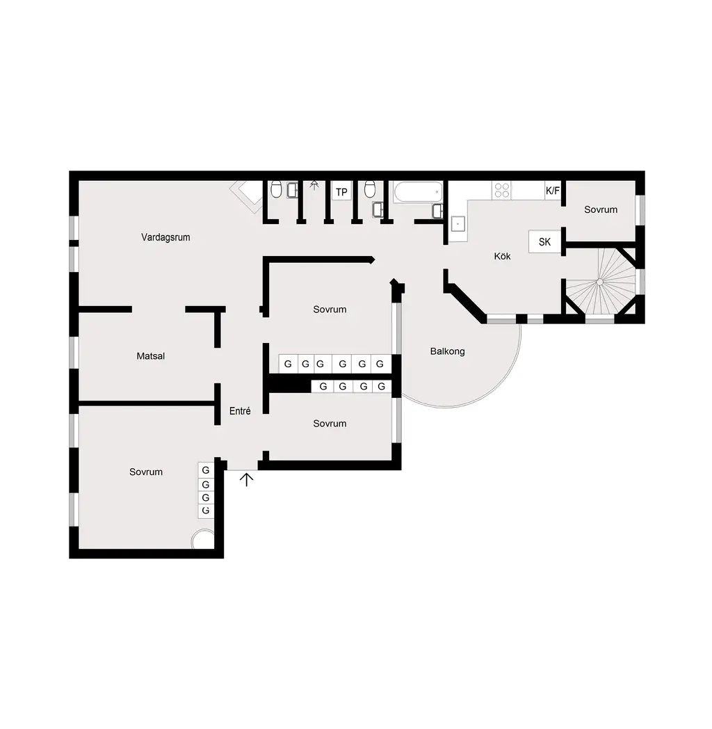 瑞典光影对比公寓-18