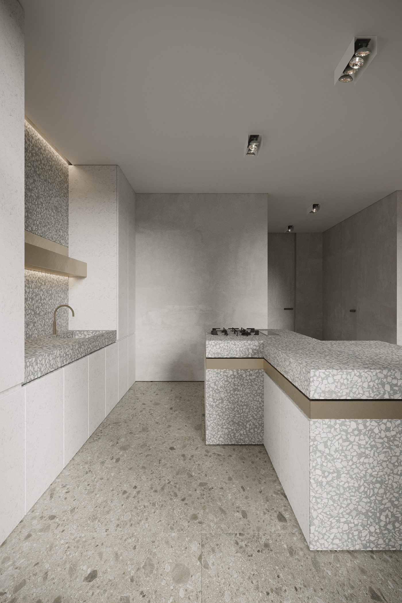 极简中性风公寓设计-12