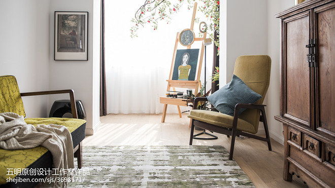 25万元一居50平米装修案例·效果图  花房姑娘-20