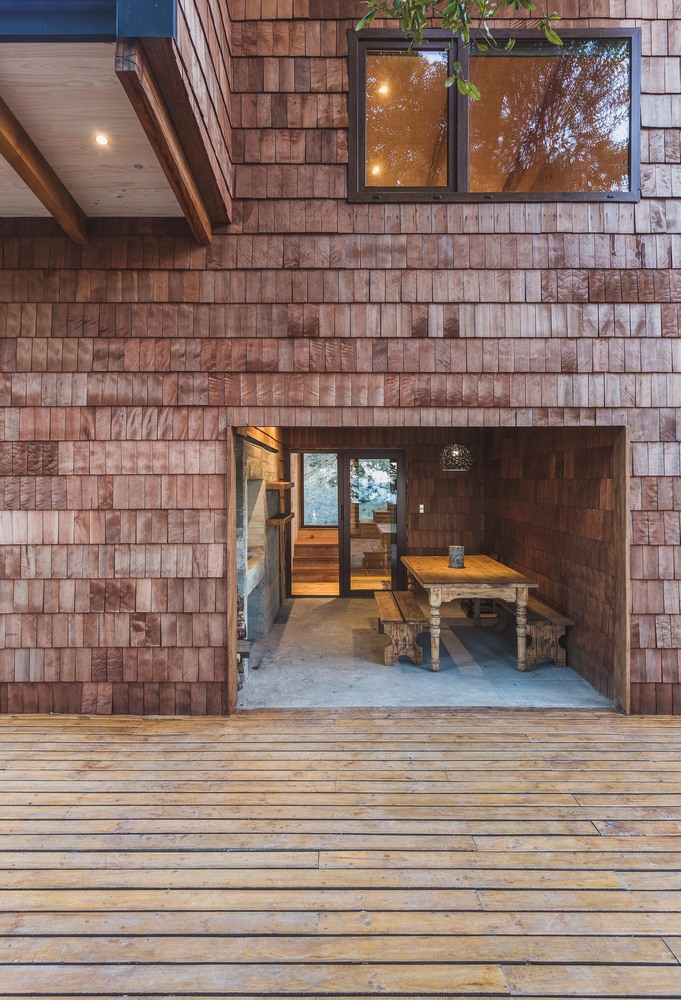 湖畔静谧之家 | 智利巴塔哥尼亚森林与湖泊的完美融合-46