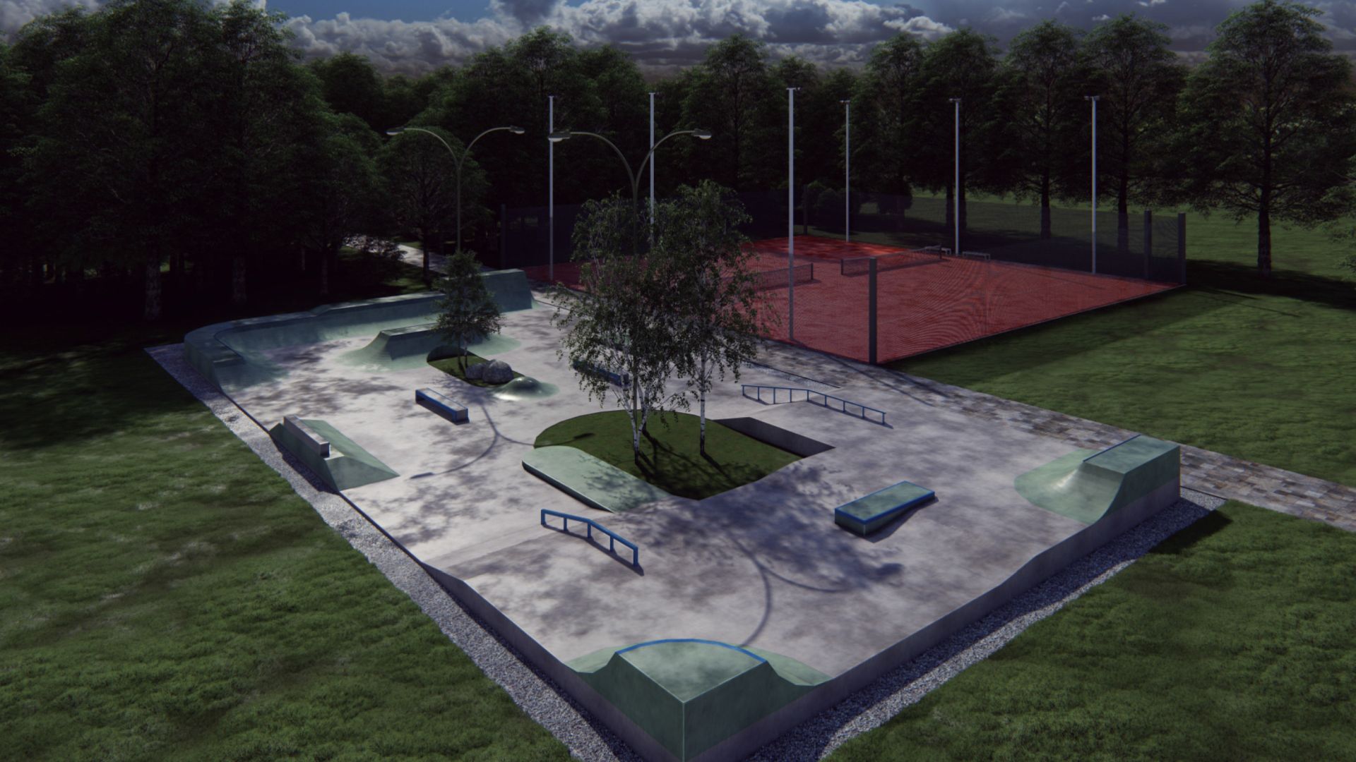 Kragujevac带夜间照明的滑板公园丨贝尔格莱德Urban Factory建筑事务所-0