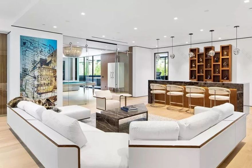 比佛利山庄奢华别墅,现代设计融入自然景观-37