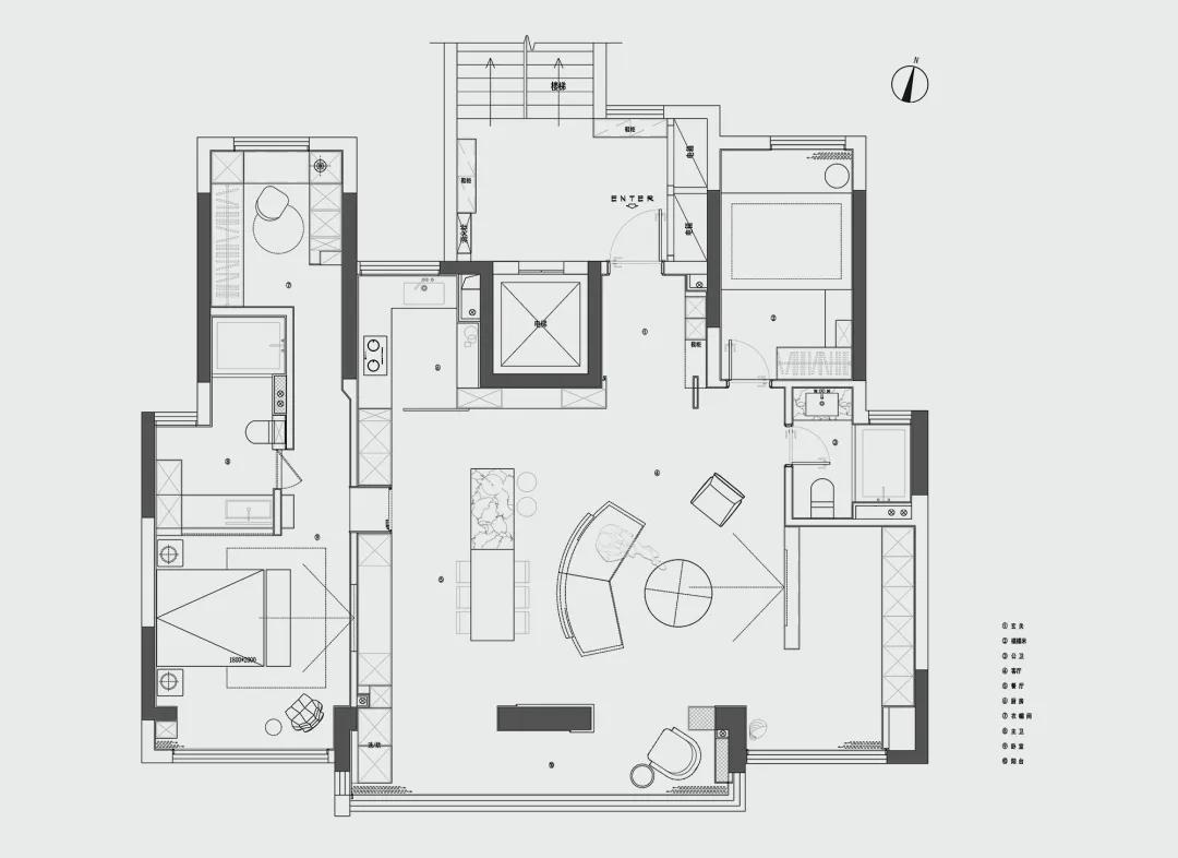 140㎡素墨写意，极致的黑白美学现场-39
