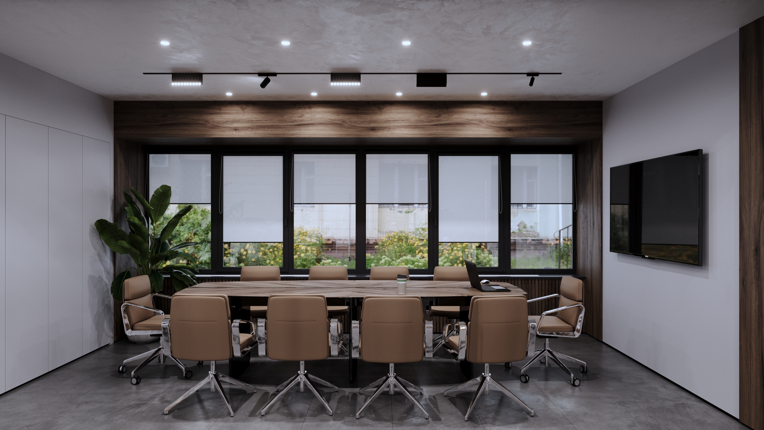 Интерьер офиса, хайтек, 135 м2, Ташкент-5