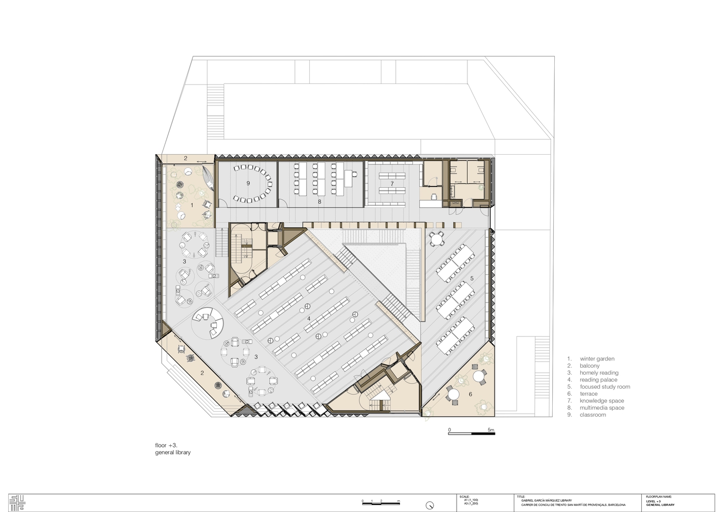 西班牙加布里埃尔·加西亚·马尔克斯图书馆丨西班牙巴塞罗那丨SUMA·阿奎特图拉-25