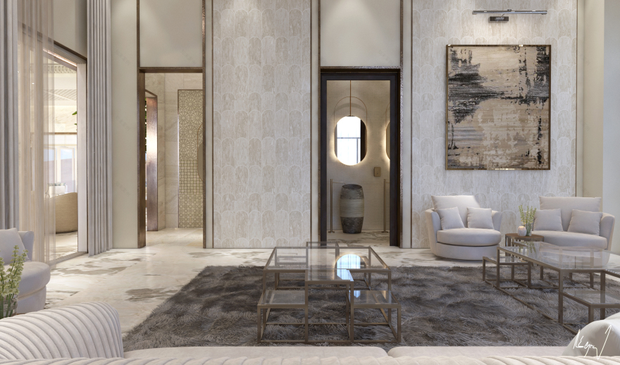 卡塔尔多哈私人游泳池设计丨SAMIHA DHIFAOUI-19