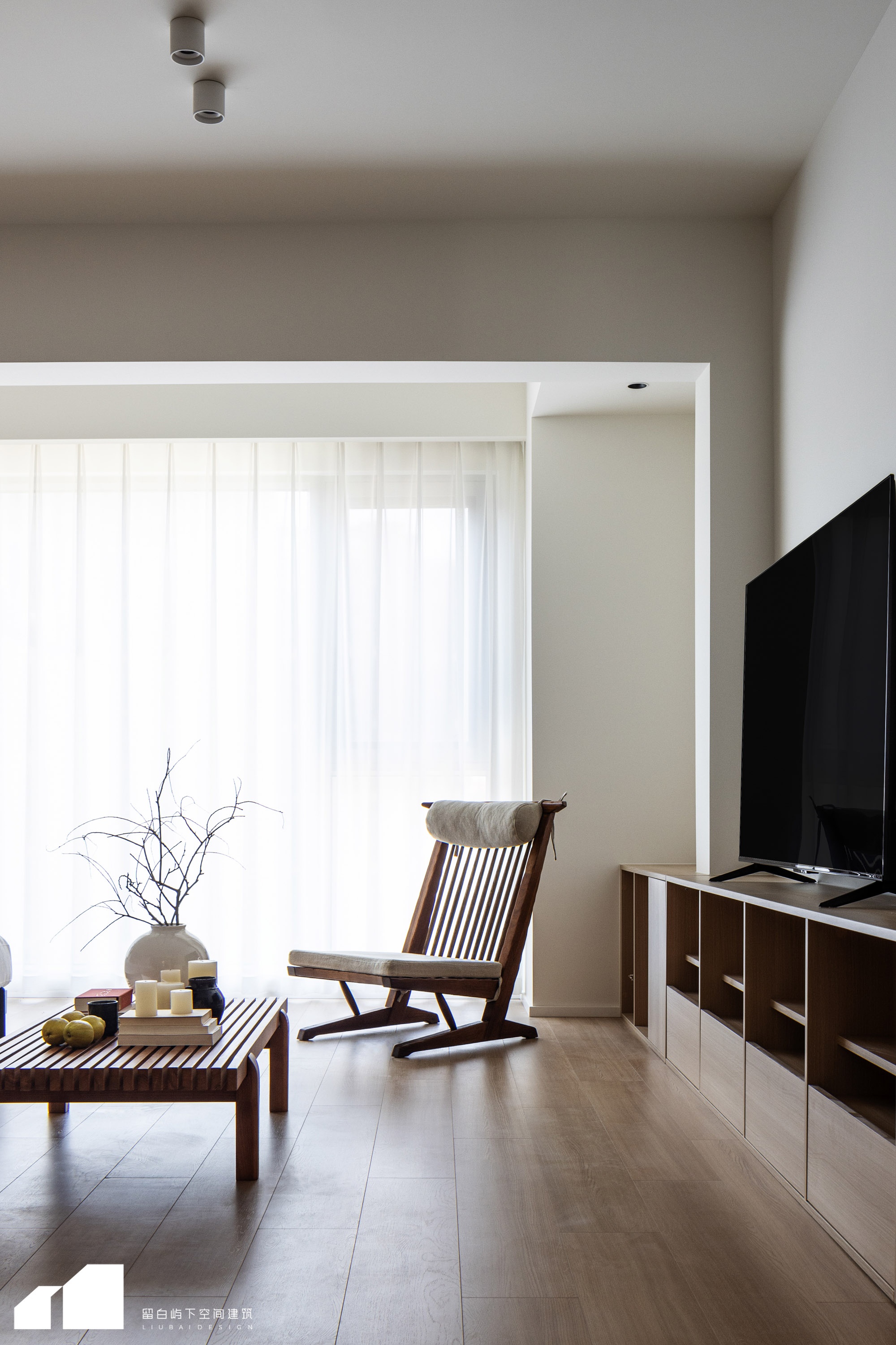 留白·私宅 ｜听涧｜极简原木风不一样的空灵禅意之美-3