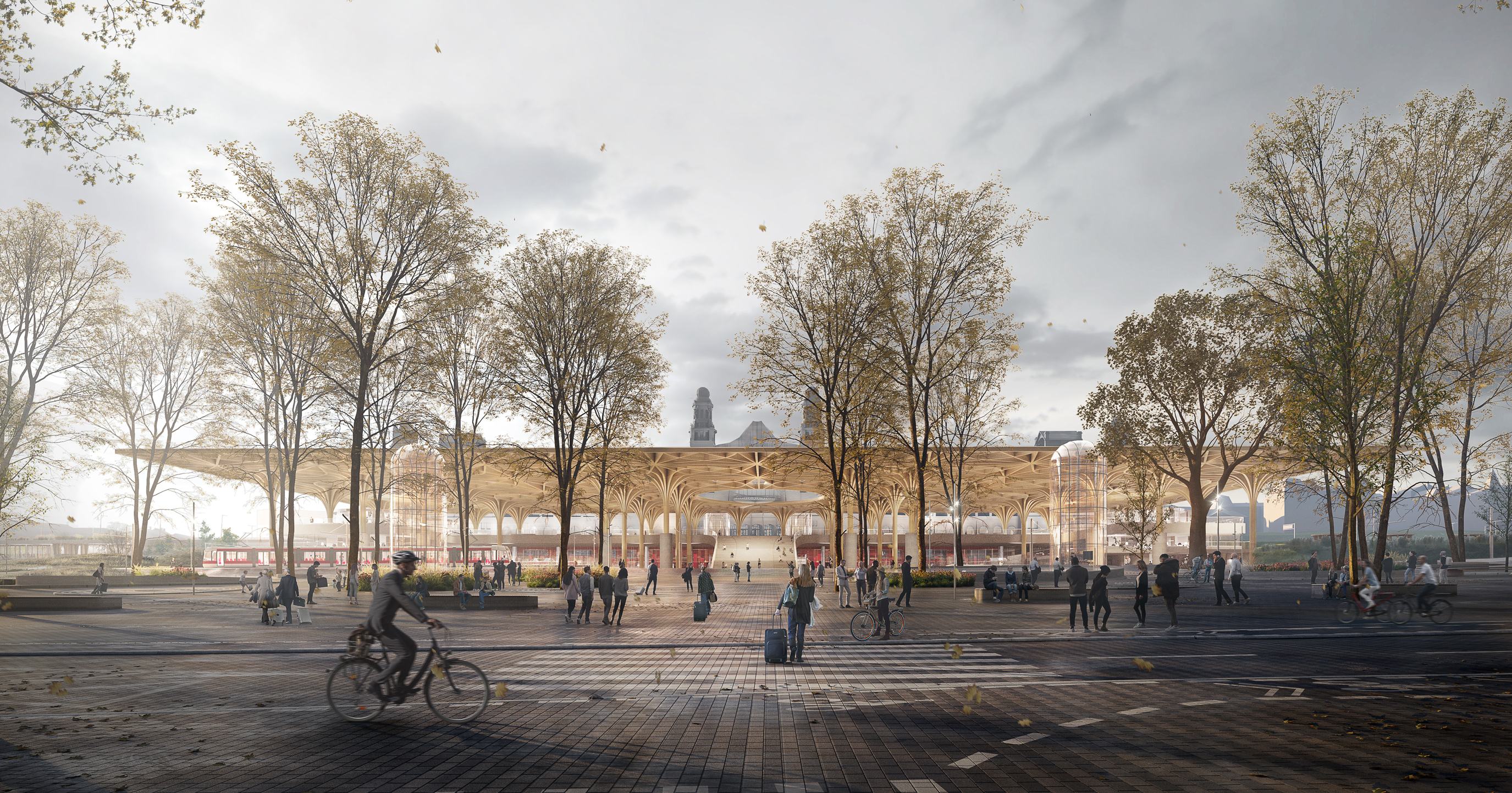 布拉格中央车站改造丨捷克丨丹麦 Henning Larsen 工作室与 Ramboll 工程公司-0