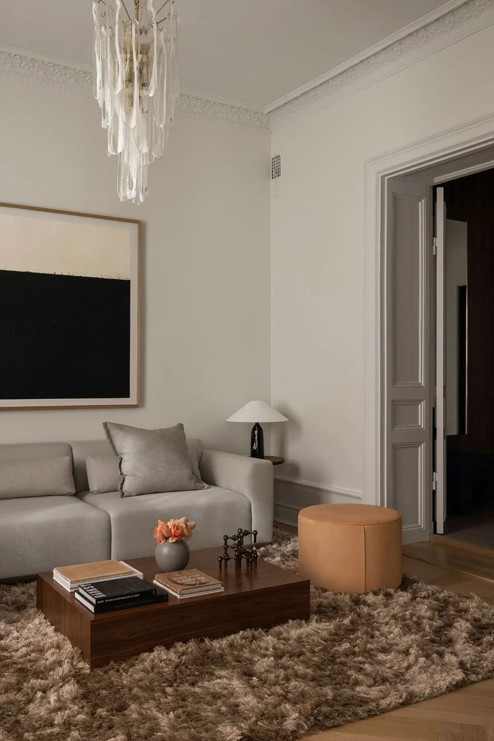 斯德哥尔摩 19 世纪房屋内精致的现代公寓-7