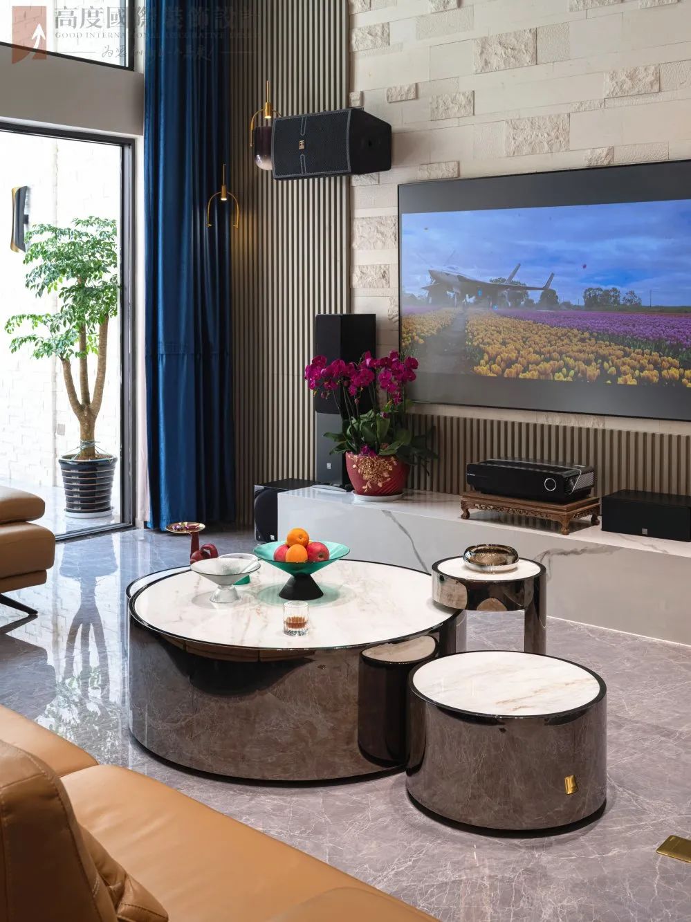 现代轻奢风格纯水岸别墅设计丨中国武汉丨高度国际装饰设计集团武汉公司-18