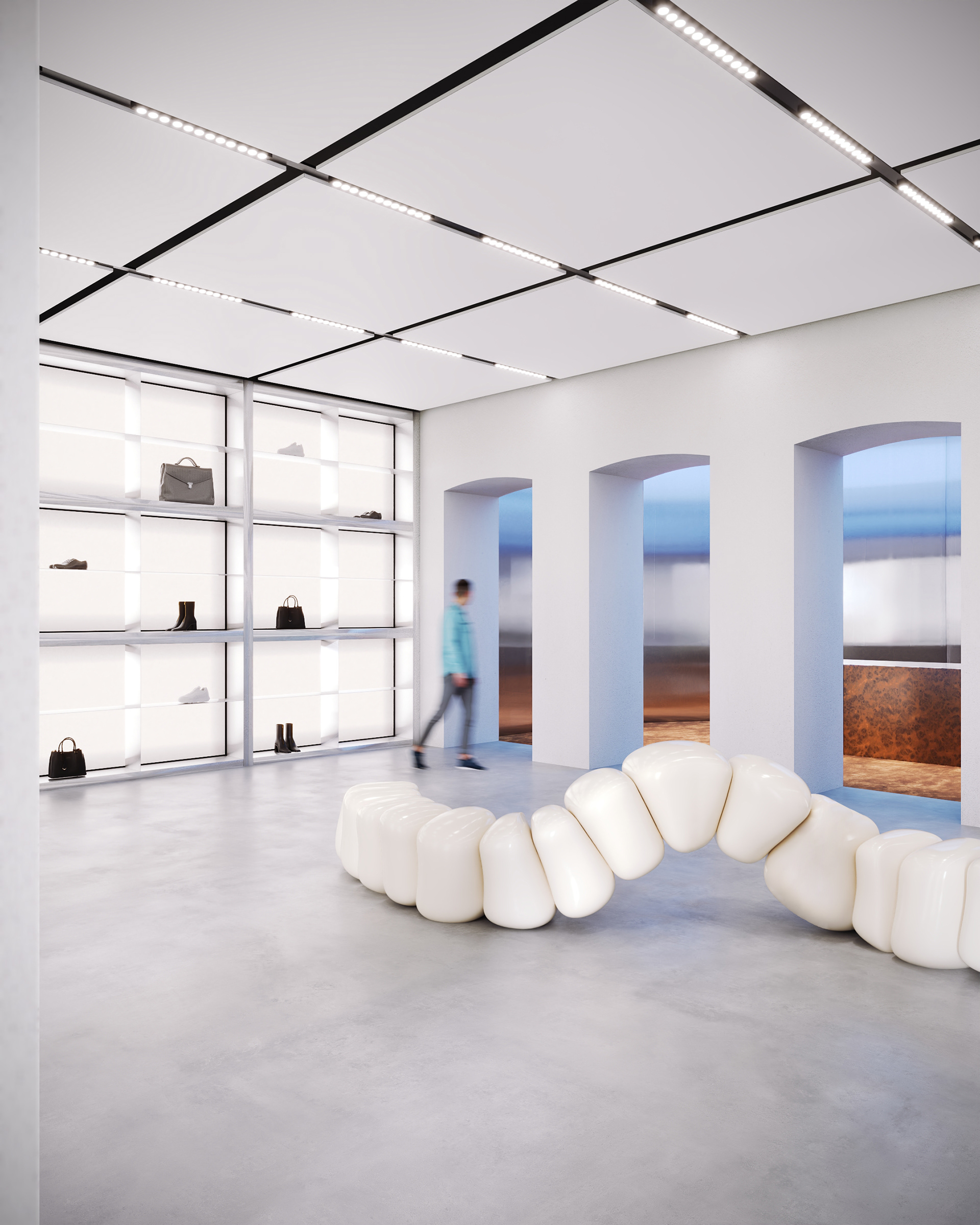SNEAKERS STORE CONCEPT（运动鞋概念店）丨Cascade Bureau,Lana Simonian-5