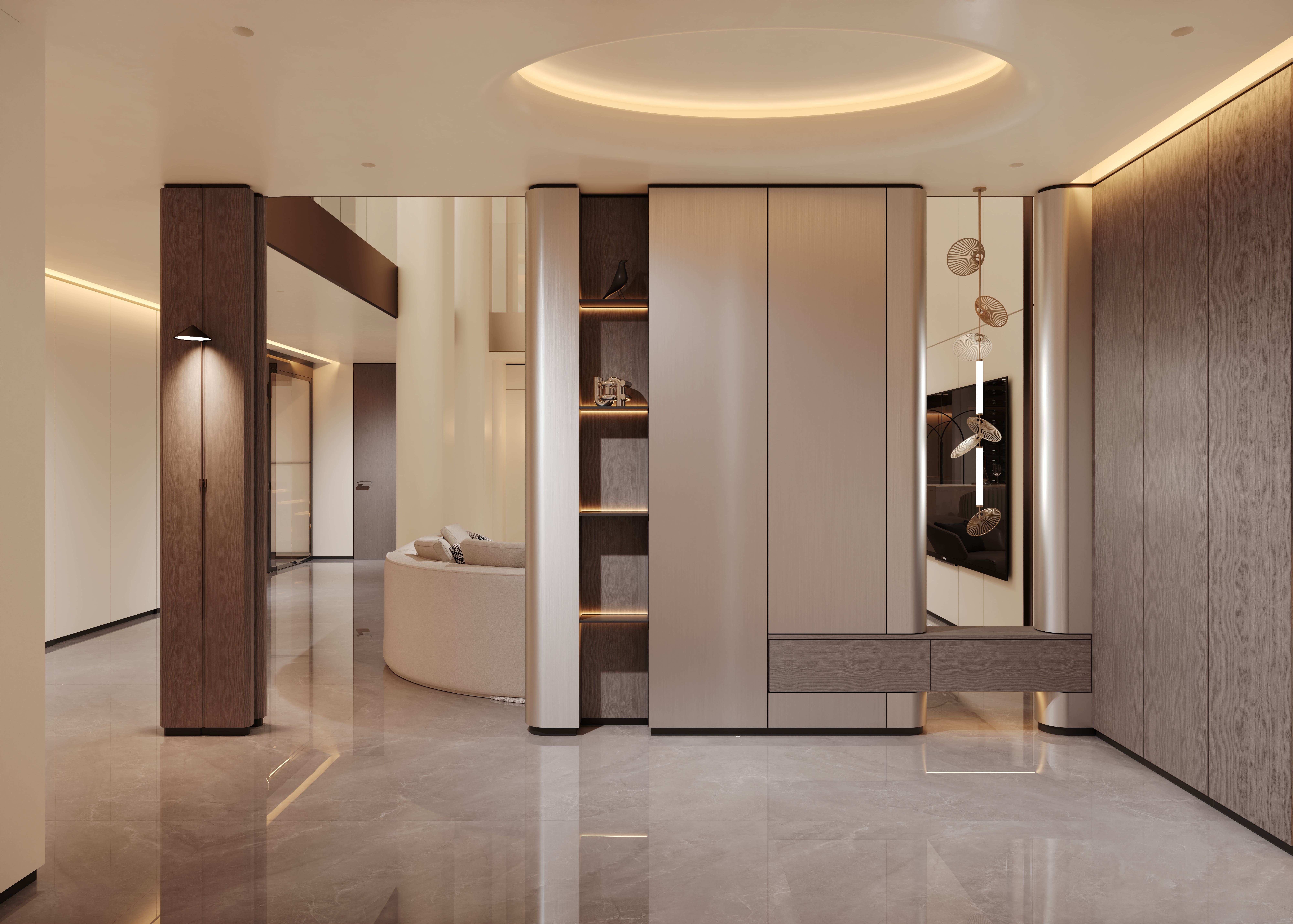 近期渲染 挑空别墅-5