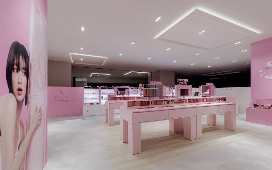 Rom&nd快闪店,釜山乐天百货店丨韩国-3