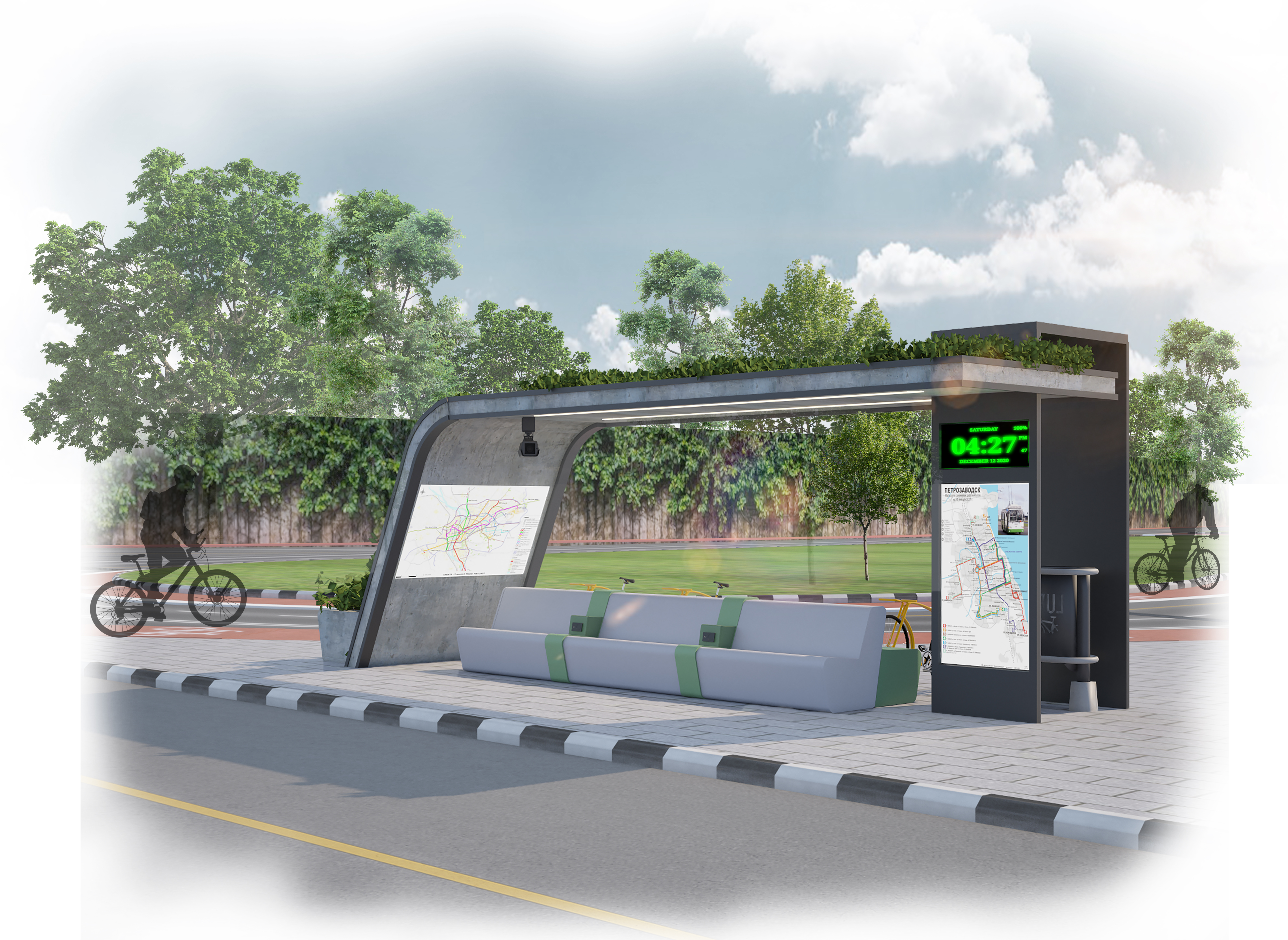 绿色公交站丨埃及开罗丨Salma Mohamed-4