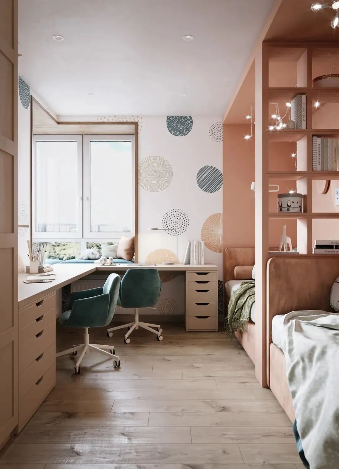 98㎡亲子宅 | 童趣游乐场与自然舒适空间的完美融合-35