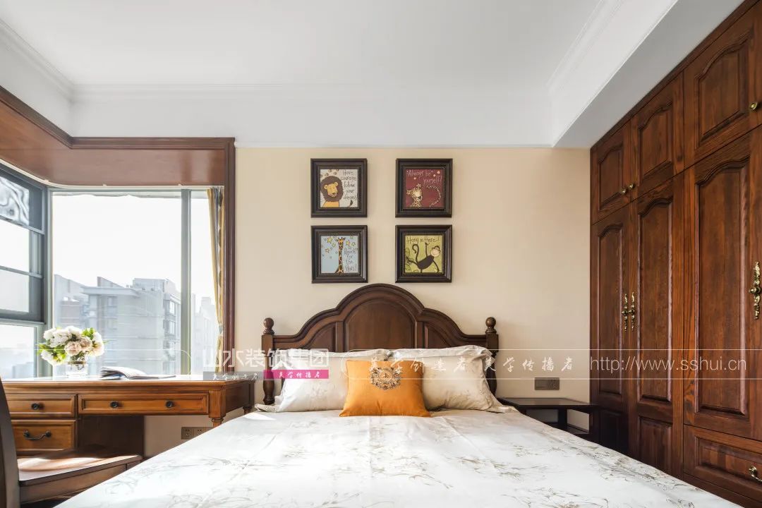 美式田园风格的三室两厅丨黄娟-41