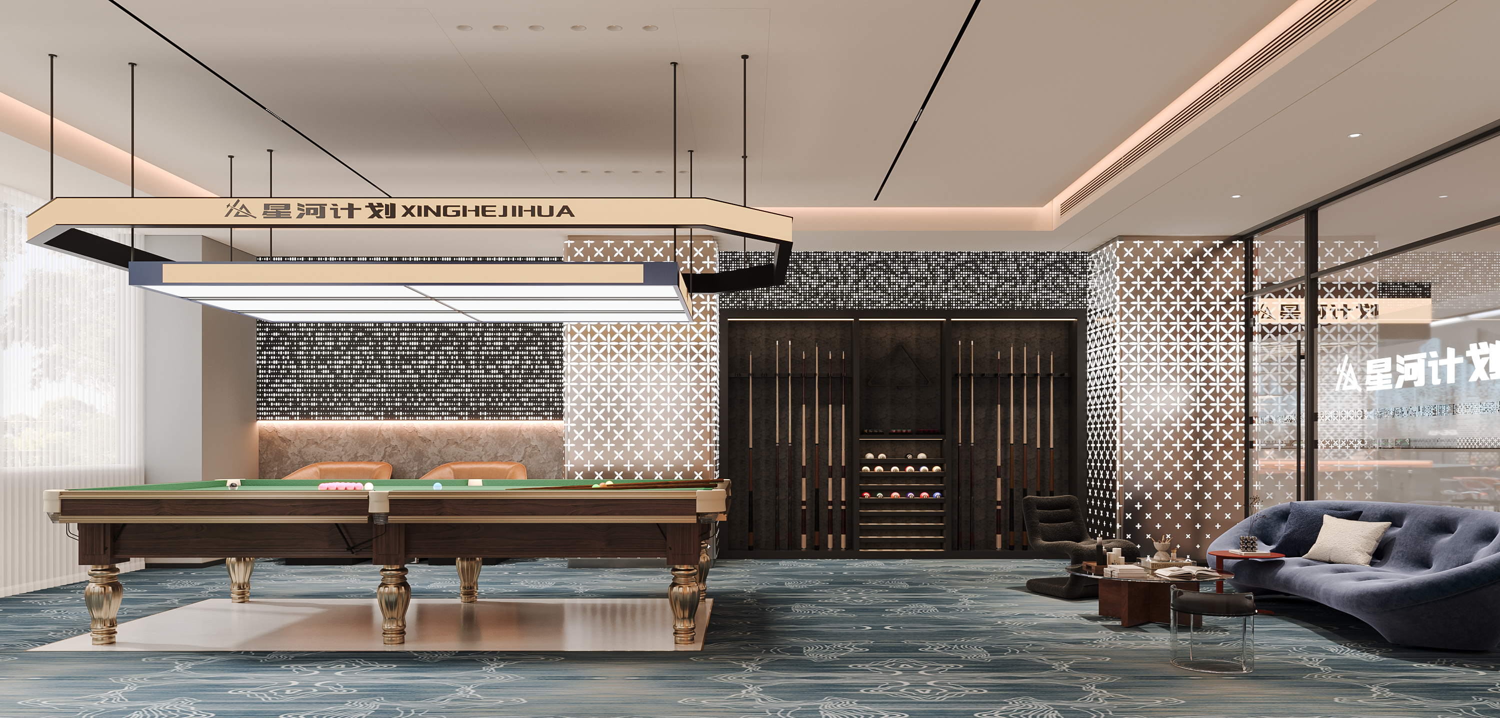 台球俱乐部效果图-6