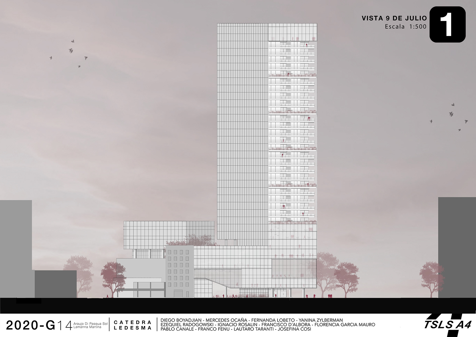 Proyecto Académico A4 | Escuela Arte + Torre Viviendas-5