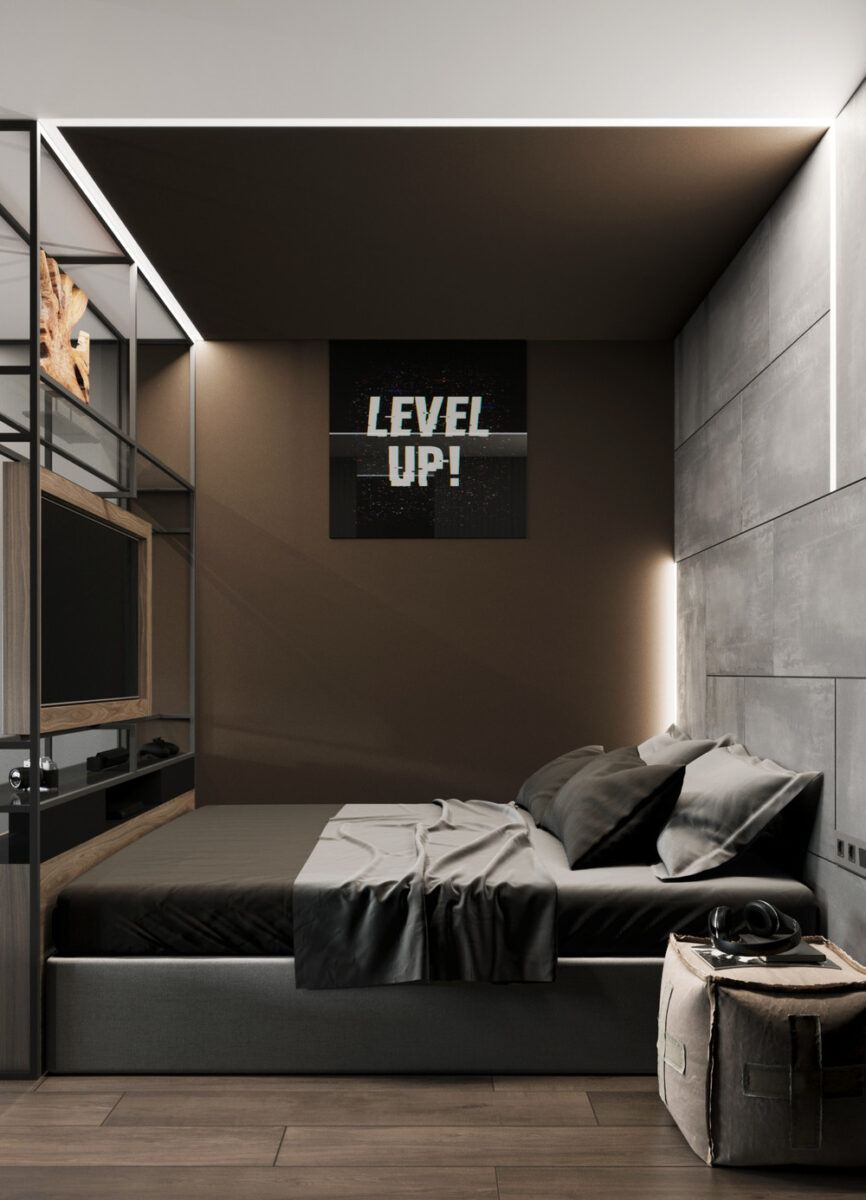 小而有趣的单身公寓室内布置-31