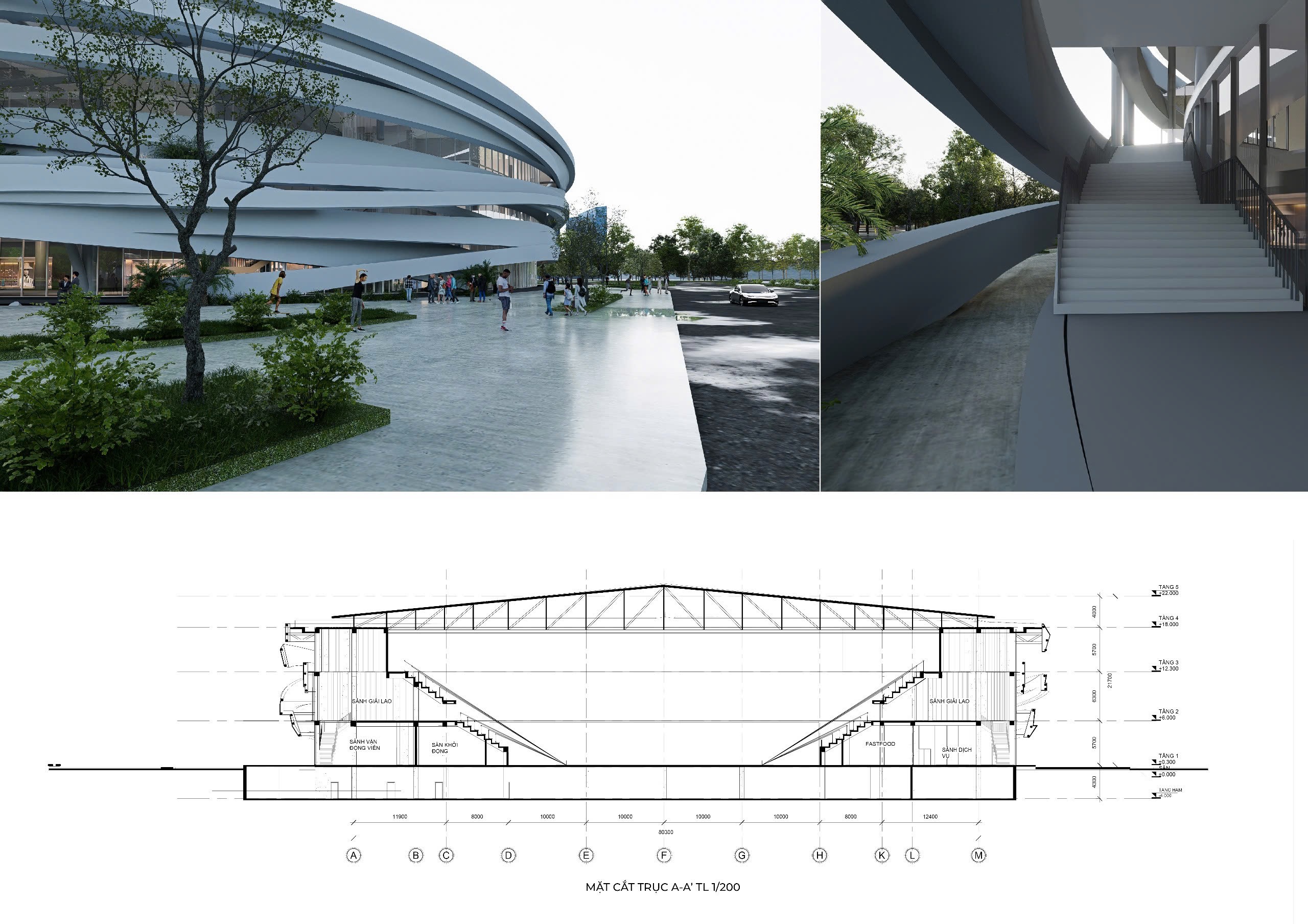 Đồ án TT. Thể dục thể thao- Student Sports Center-7