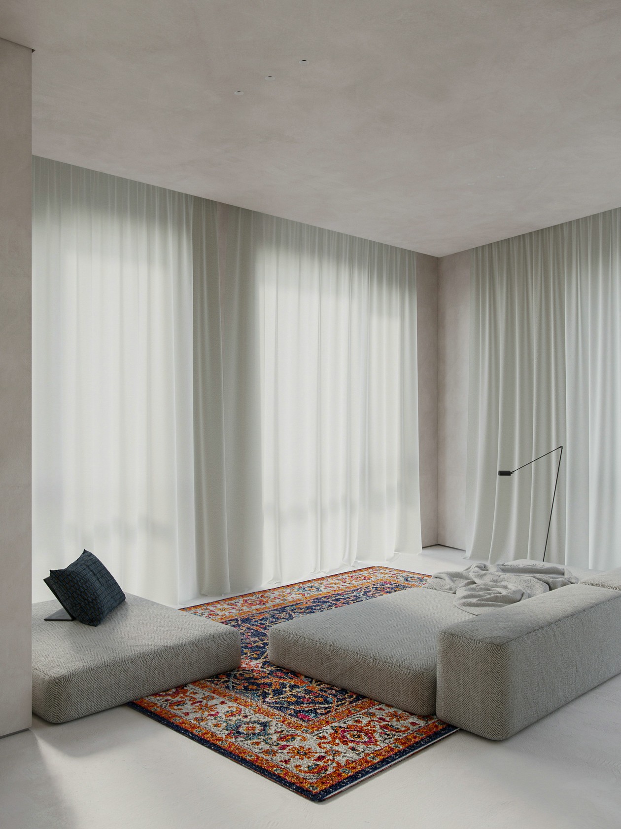 浅色系公寓设计-1