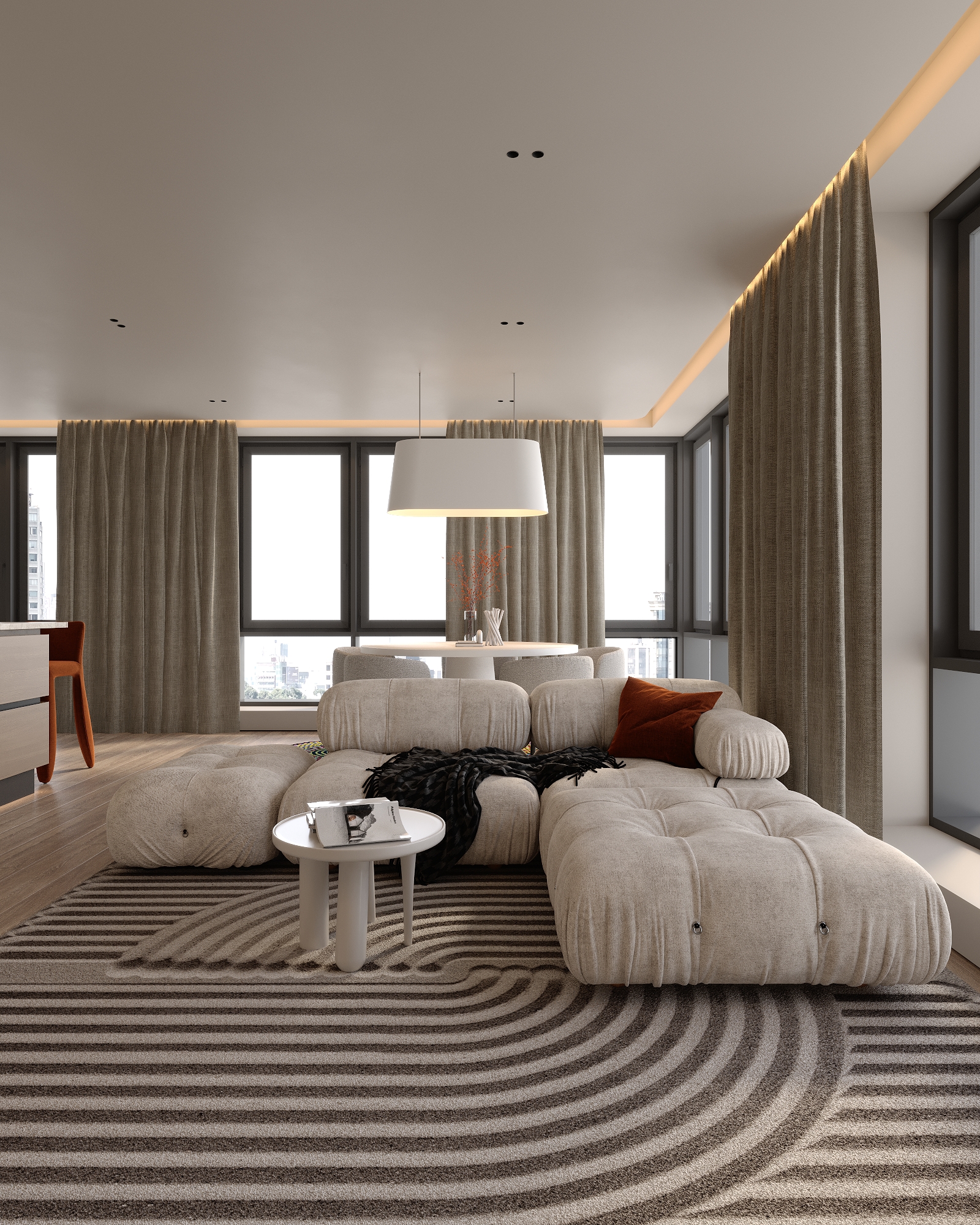 现代风格大型舒适公寓丨乌克兰丨Bodes studio-20