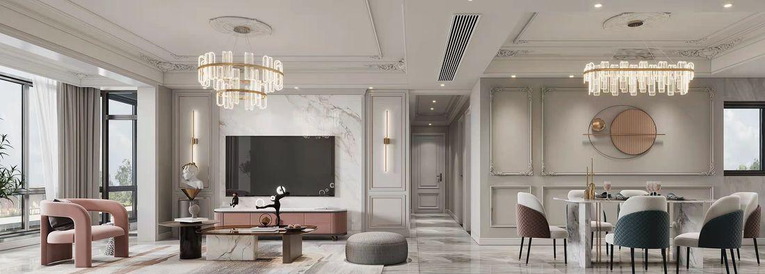 湖南娄底 158 平方法式轻奢住宅设计丨中国娄底-0