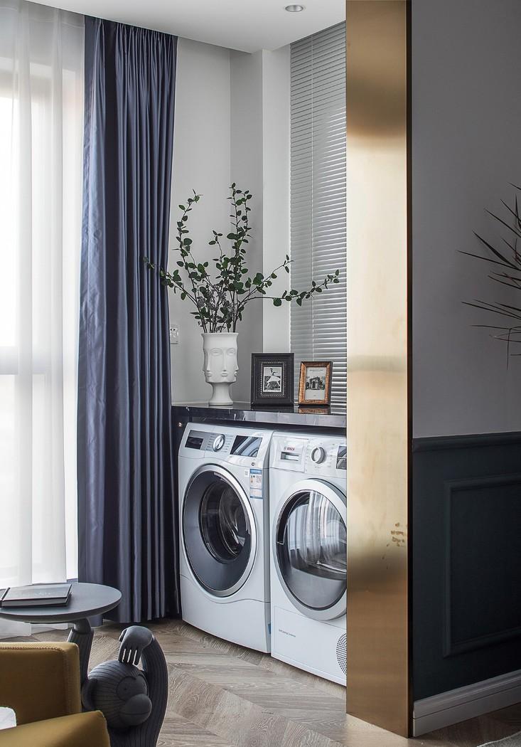 深白设计丨平层北欧风，一半骄阳一半幽蓝的冰雪季柔软时光-12