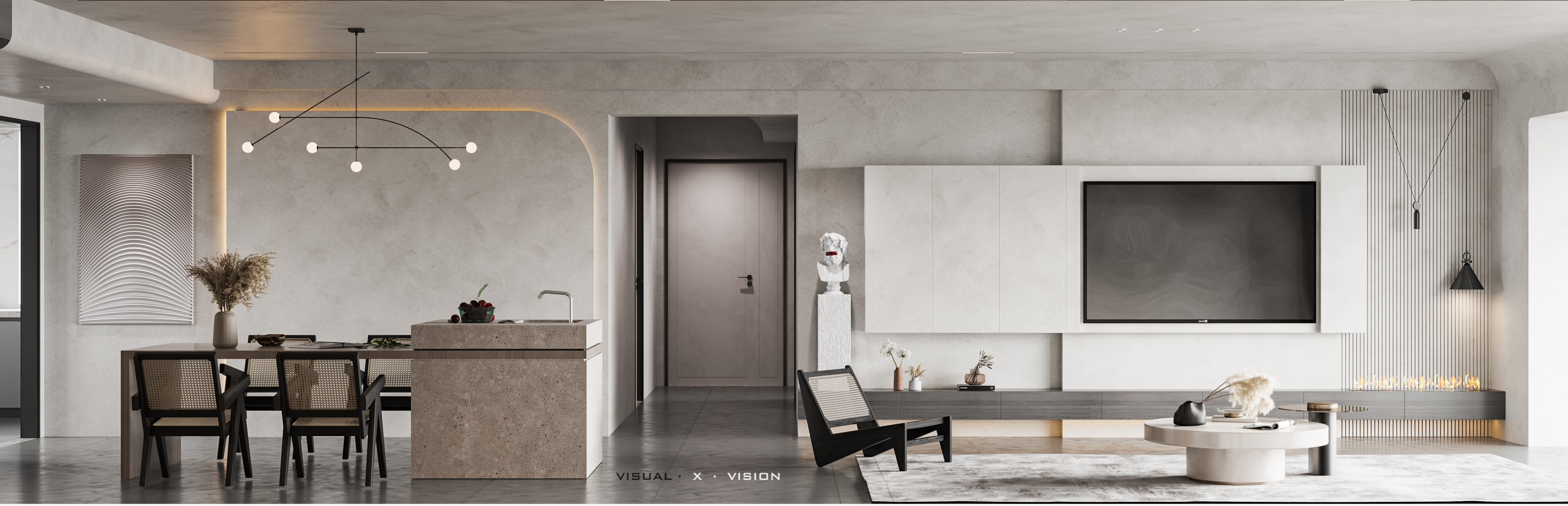 现代侘寂 | 3Dmax2018 打造极简空间-15