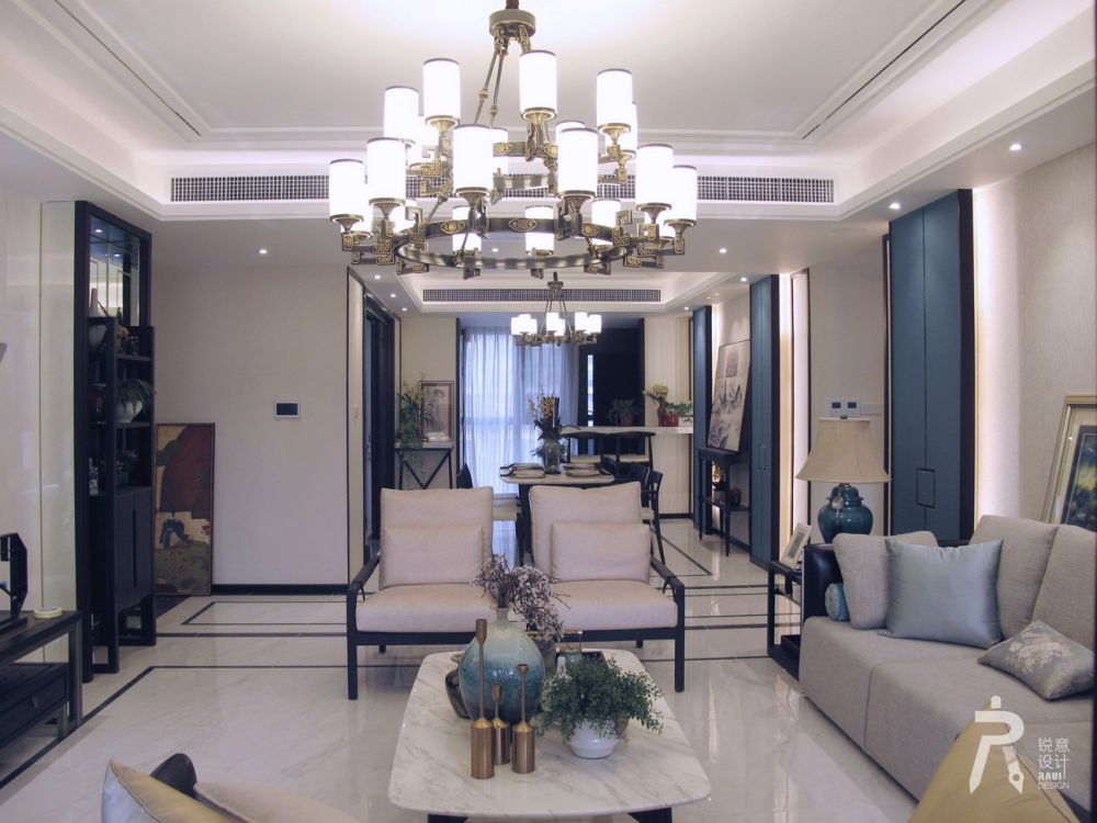 西安锐意设计-- 现代中式紫薇•永和坊 230㎡大宅-12