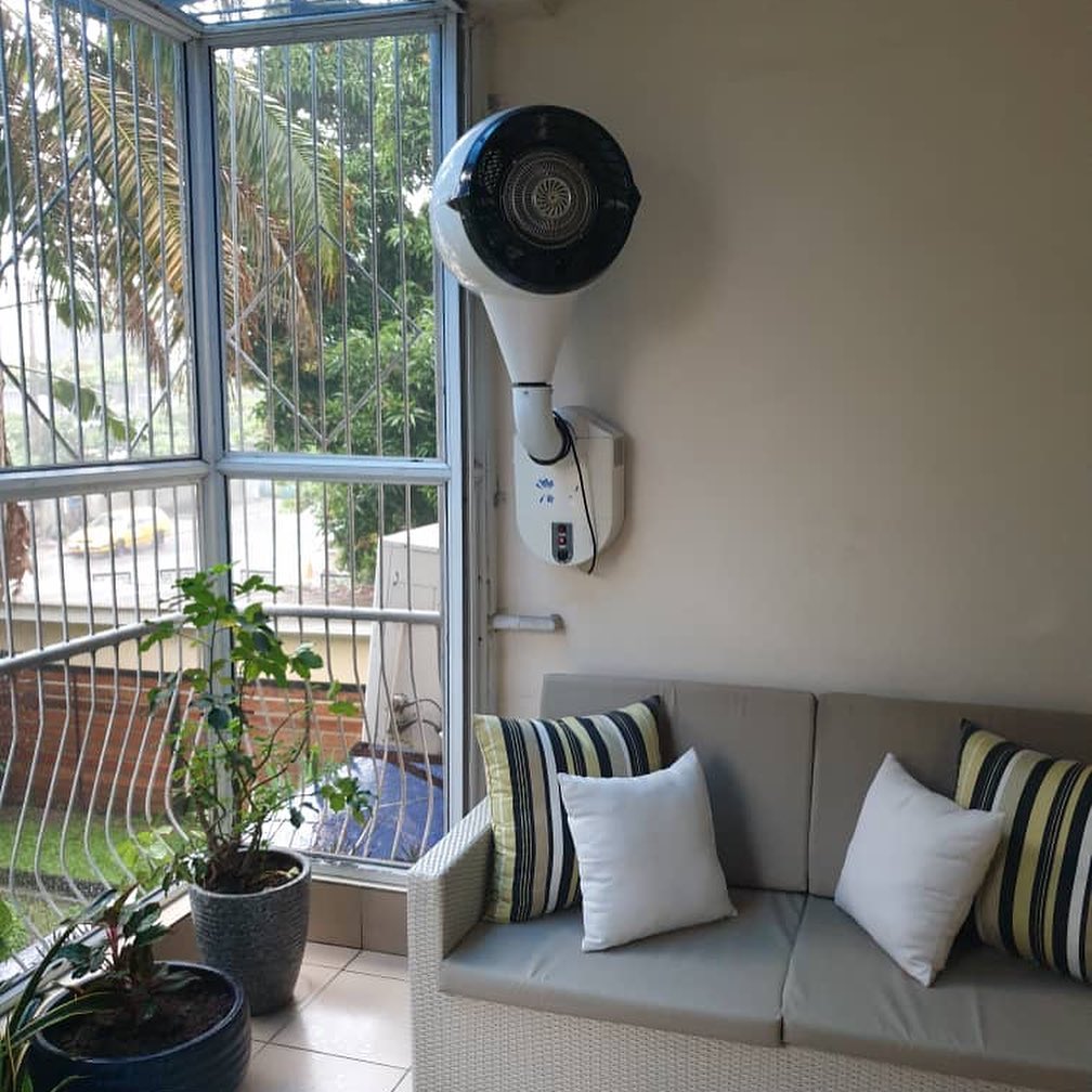 老阳台改当代半户外休闲区丨尼日利亚丨Teal Harmony-20