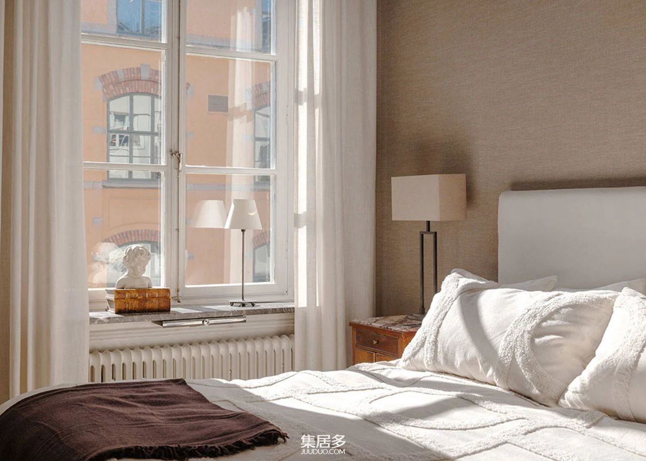 创意四溢的白色斯堪的纳维亚公寓丨瑞典斯德哥尔摩-22