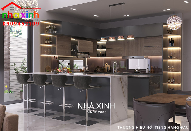 现代3层7·10m别墅设计方案丨越南丨Nhà Xinh(未明确对应中文,暂用原文)-28