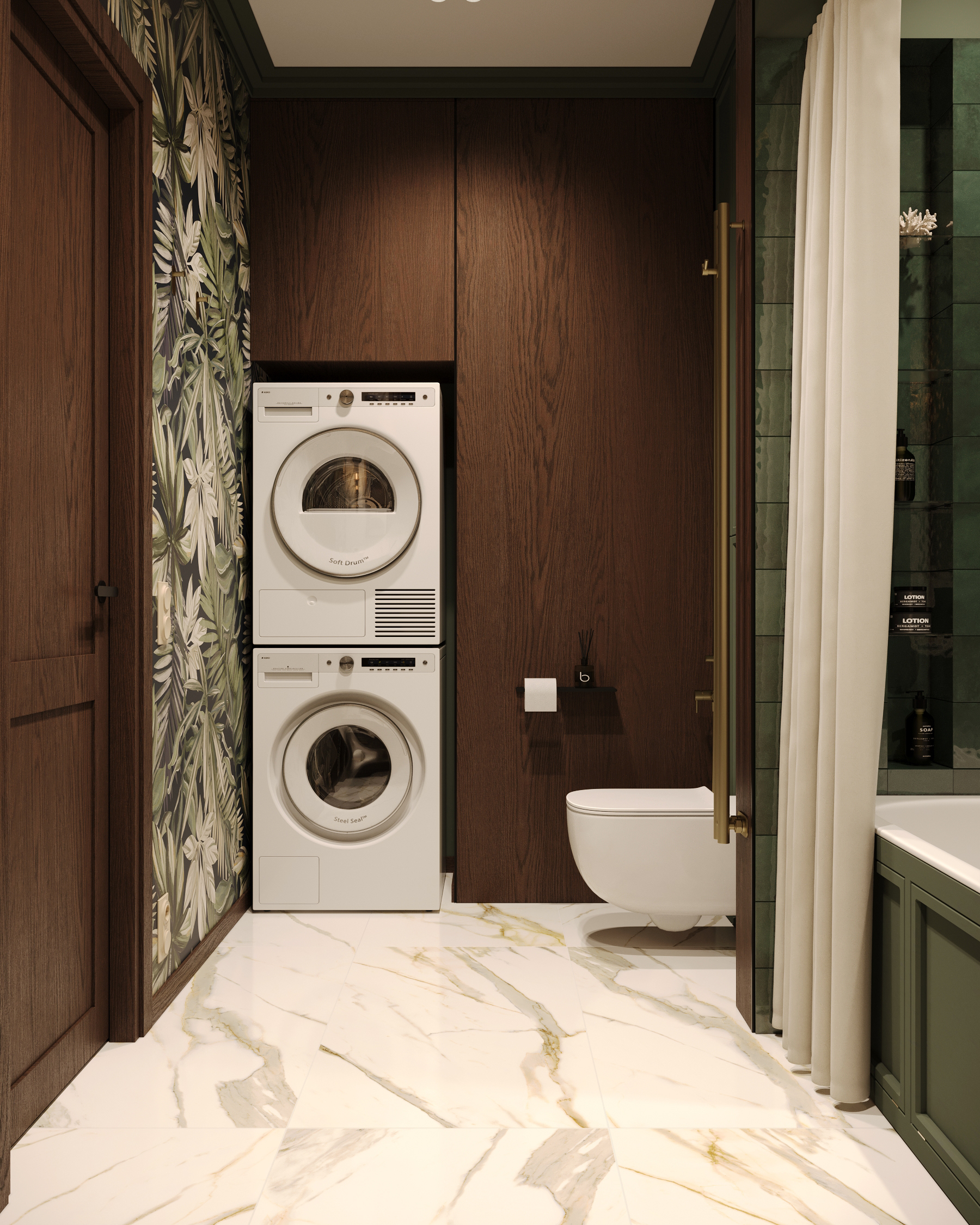 6·4平米卫生间设计丨伊琳娜·马特维耶娃（Ирина Матвеева）-3