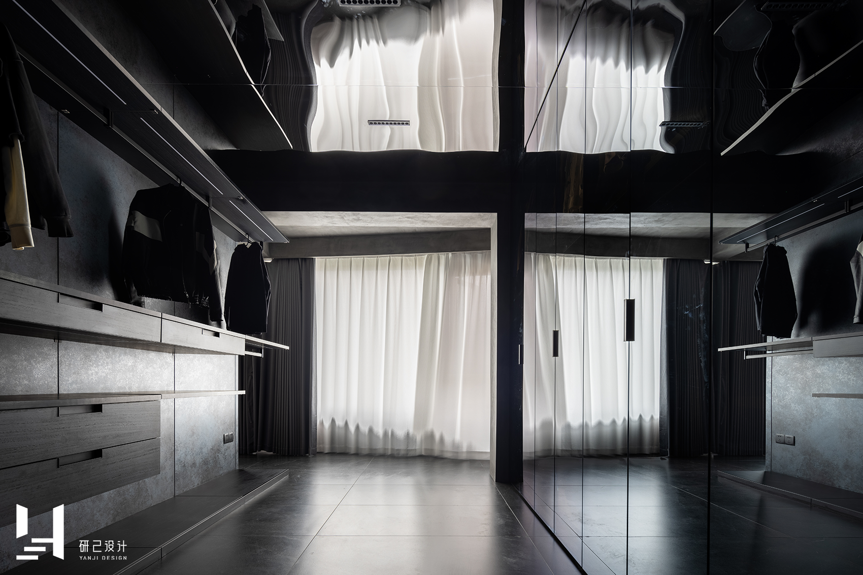 暗黑风江景宅丨中国芜湖丨研己设计-45