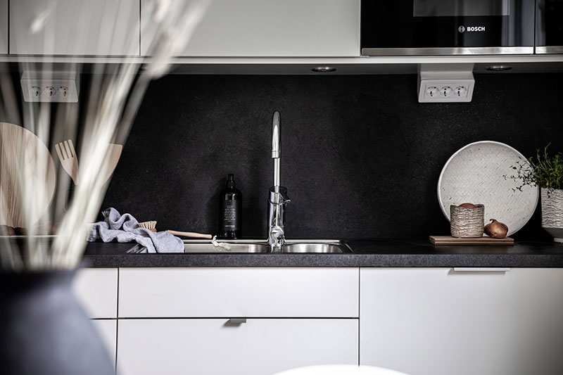 瑞典 Gothenburg 小公寓的创意设计 | 51 平米带阁楼客厅-5