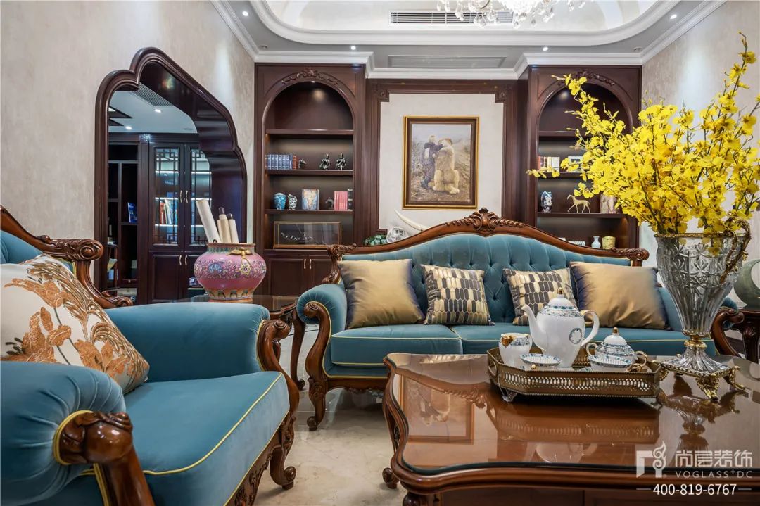 别墅装修 | 中建大公馆——中美混搭，复古优雅！-25