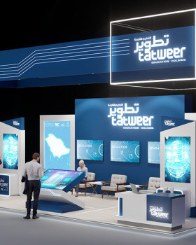 Tatweer exhibition booth